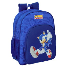 SAFTA Cartable Sonic le Hérisson Bleu 38cm