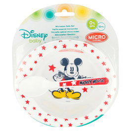 Disney - Set Micro-ondes Mickey, Hauteur 20.5 cm, Longueur 17.5 cm, Profondeur 4.7 cm, Poids 129 g