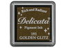 Tsukineko Tampon encreur Delicata Destello dorado métallique brillant 33x33mm