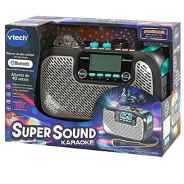 Vtech Karaoké Super Sound avec Haut-Parleur et Microphone Intégrés - Projection de Lumières Multicolores pour Fêtes - Dimensions 30,6x16x20,8 cm