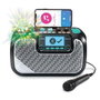 Vtech Karaoké Super Sound avec Haut-Parleur et Microphone Intégrés - Projection de Lumières Multicolores pour Fêtes - Dimensions 30,6x16x20,8 cm