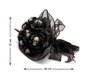 Atosa Rameau de fleurs noires avec crânes Halloween