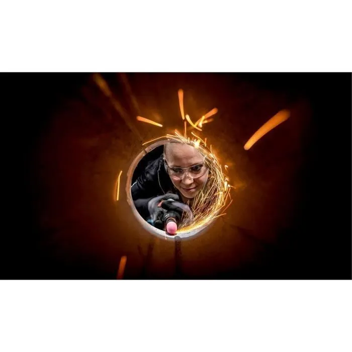 Metabo Meuleuse droite sans fil 18V professionnelle GVB 18 LTX BL 11-28 pour béton, réglage de vitesse variable, poignée fine - Ébavurage, fraisage, meulage