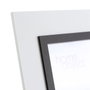 BigBuy Home Cadre photo Blanc Noir Verre polystyrène 20 x 15 cm 15 x 20 cm 27 X 1,5 X 22 CM