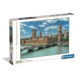 CLEMENTONI Puzzle 3000 pièces - The Houses of Parliament - Le Palais de Westminster - 119 x 85 cm - pour adultes