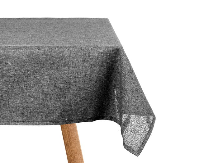 Kinvara Nappe en Polyester 140x240 cm Gris Foncé (Set de 12)