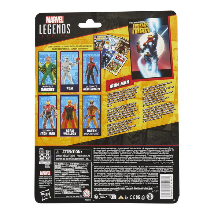 Hasbro Marvel Legends Ultimate Iron Man Figurine de Collection 15 cm avec Comics et Accessoires