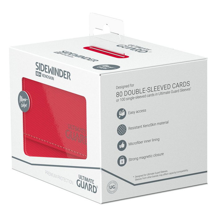 Ultimate Guard Sidewinder 80+ Xenoskin - Red Ultimate Guard Sidewinder 80+ Xenoskin - Red