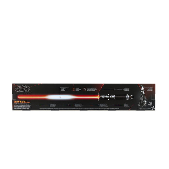 HASBRO The Black Series - Réplique de sabre laser Baylan Skoll Force FX Elite Star Wars avec LEDs et effets sonores HASBRO The Black Series - Réplique de sabre laser Baylan Skoll Force FX Elite Star Wars avec LEDs et effets sonores