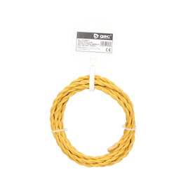 GSC Evolution Câble textile tressé jaune 2,5m (2x0,75mm)