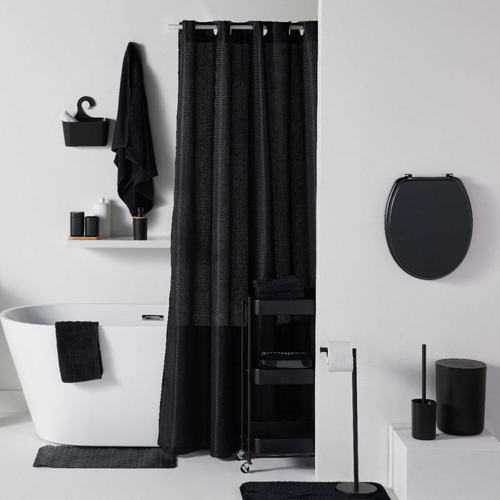 Today Tapis de bain antidérapant Utility Noir 40 x 60 cm