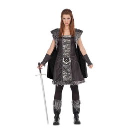 My Other Me Déguisement Guerrera del Norte avec Robe, Cape, Bracelets et Couvre-bottes Taille M/L