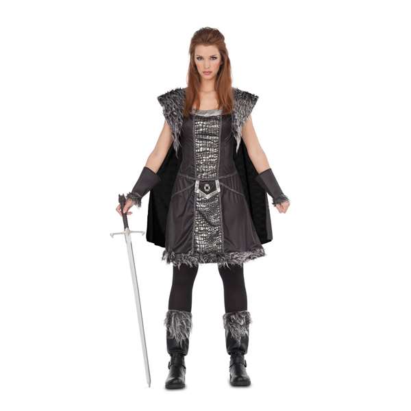 My Other Me Déguisement Guerrera del Norte avec Robe, Cape, Bracelets et Couvre-bottes Taille M/L My Other Me Déguisement Guerrera del Norte avec Robe, Cape, Bracelets et Couvre-bottes Taille M/L