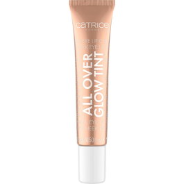 Catrice - Highlighter liquide vegan All Over Glow, effet scintillant, teinte 030 Sun Dip, pour le visage, 15 ml