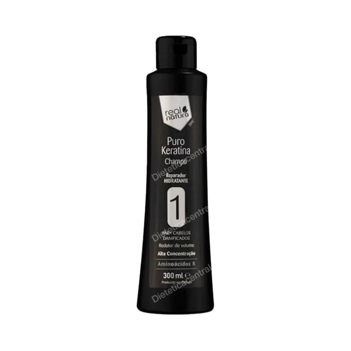 Real Natura Puro Keratina Champo Reparador Hidratante (Paso 1) 300ml