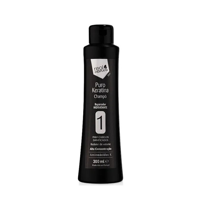 Real Natura Puro Keratina Champo Reparador Hidratante (Paso 1) 300ml Real Natura Puro Keratina Champo Reparador Hidratante (Paso 1) 300ml