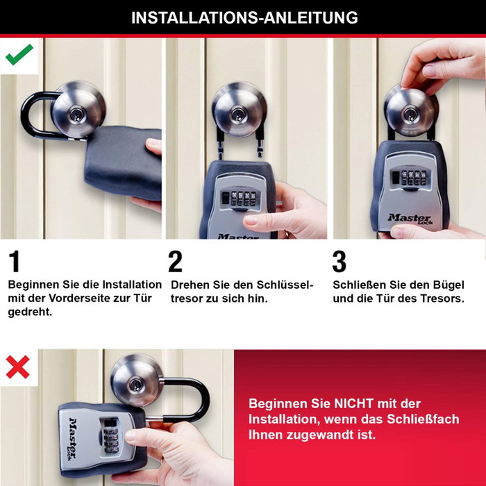 Master Lock Boîte à clés sécurisée 5400EURD Format M Master Lock Boîte à clés sécurisée 5400EURD Format M
