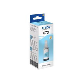 Epson C13T67354A Cartouche d'encre originale Light Cyan 70 ml pour imprimantes EcoTank L1800 L800 L805 L810 L850