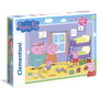 CLEMENTONI Puzzle Maxi Peppa Pig 60 pièces - Dimensions du puzzle : 62 x 42 cm