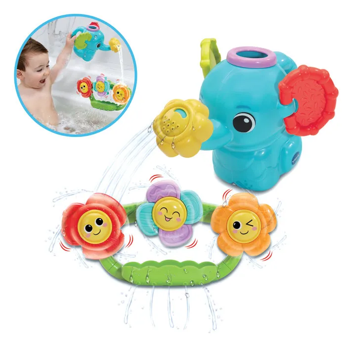 Vtech Baby Mon Arrosoir Tourni'Fleurs - Jouet de bain éducatif pour bébé de 1 à 5 ans avec fleurs tournantes - Multicolore