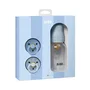 Bibs Coffret cadeau bébé Baby Sprinkle, embout rond, T1, Baby Blue