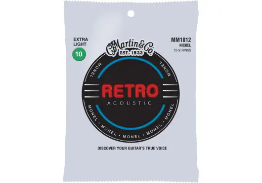 Martin Juego Acústica Retro Monel 12St. Extra Light .010 Martin Juego Acústica Retro Monel 12St. Extra Light .010