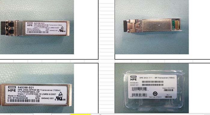Hewlett Packard Enterprise Transceiver Module SFP28 25GbE 25GBase-SR 850nm Multi-mode Fibre Optique LC Portée 100m avec DOM pour Centre de Données et Réseaux d'Entreprise Hewlett Packard Enterprise Transceiver Module SFP28 25GbE 25GBase-SR 850nm Multi-mode Fibre Optique LC Portée 100m avec DOM pour Centre de Données et Réseaux d'Entreprise