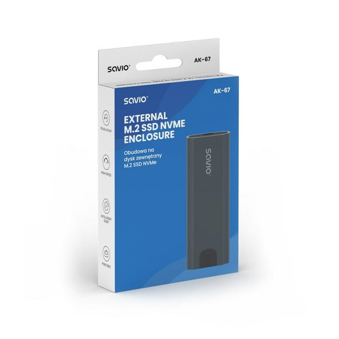 Savio Boîtier Externe AK-67 Gris Savio Boîtier Externe AK-67 Gris
