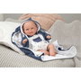 Muñecas Arias Poupée Elegance Babyto 35 cm Bleu avec Couverture