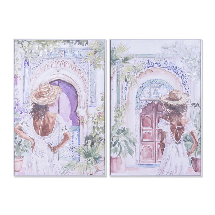 Home ESPRIT Toile Arabe chica 80 x 3,5 x 120 cm (2 Unités) Home ESPRIT Toile Arabe chica 80 x 3,5 x 120 cm (2 Unités)