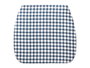 GIFTDECOR Cojín Silla à Carreaux Bleu-Blanc