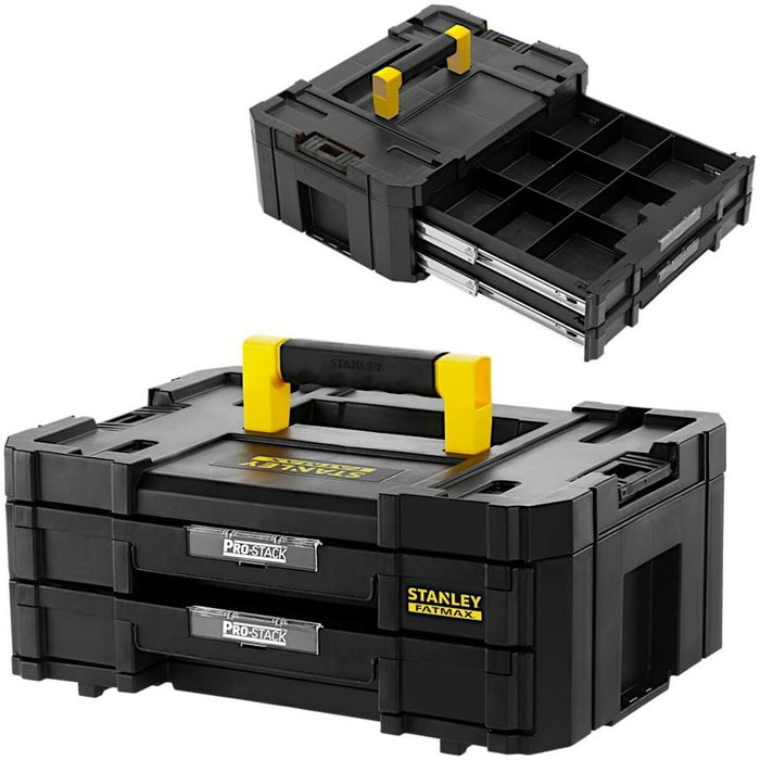 Stanley PRO-STACK™ Boîte à outils 2 tiroirs 8L Stanley PRO-STACK™ Boîte à outils 2 tiroirs 8L