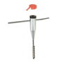 Redcliffs Pied de parasol spiralé métal avec adaptateurs Ø25-55 mm et protection PVC
