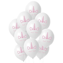 Party Time 10 Ballons Licorne