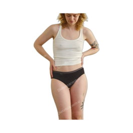 COCORO Culotte menstruelle noire/grise flux abondant 4/L