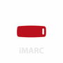 Plaque d'identification pour collier Imarc Baggage Rouge