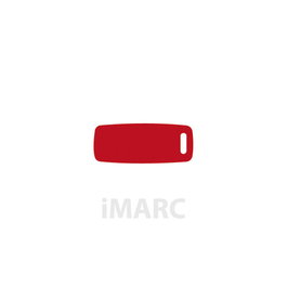 Plaque d'identification pour collier Imarc Baggage Rouge