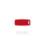 Plaque d'identification pour collier Imarc Baggage Rouge
