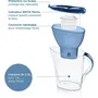 BRITA Carafe filtrante Marella bleue 2,4L avec 1 cartouche Maxtra Pro All-In-1 - Réduit chlore, tartre et certains métaux