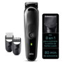 Braun Série 3 MGK3440-BLK/GY Kit Recorte 8-en-1 Homme Tondeuse Barbes Et Cheveux Lavable