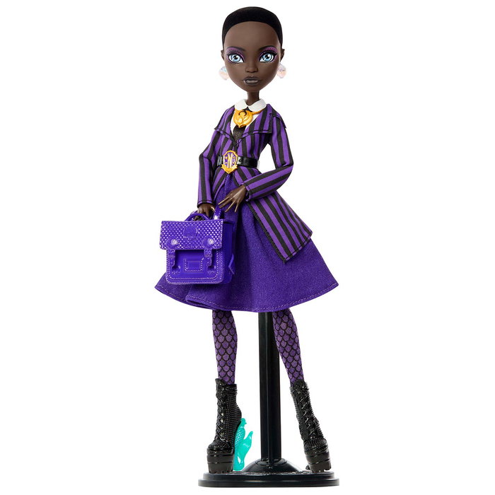 Monster High - Poupée Bianca Wednesday - Réf. Jdr71 - Poupée de collection Monster High avec uniforme de l'Académie Nevermore et accessoires - À partir de 6 ans