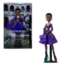 Monster High - Poupée Bianca Wednesday - Réf. Jdr71 - Poupée de collection Monster High avec uniforme de l'Académie Nevermore et accessoires - À partir de 6 ans