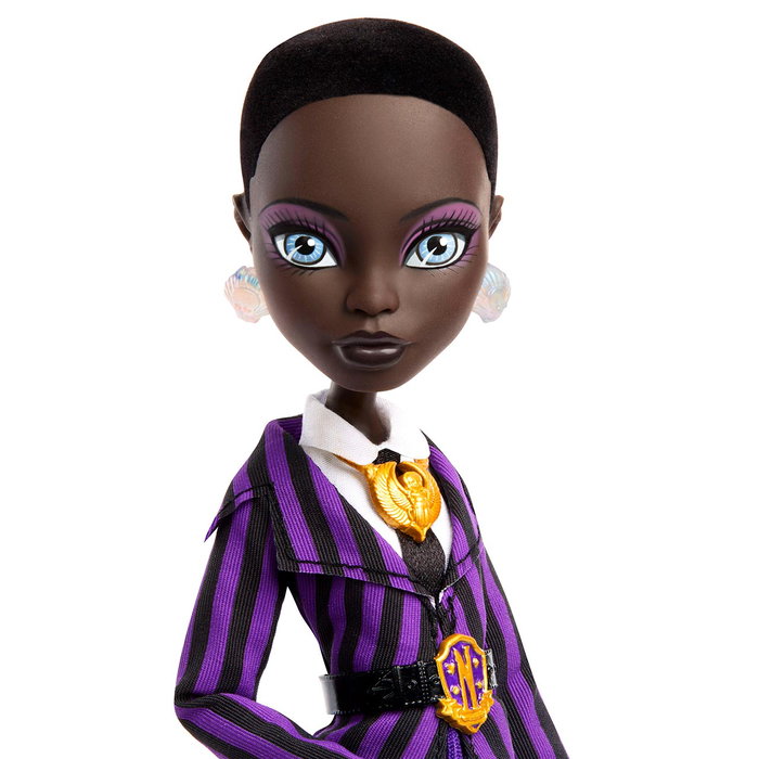 Monster High - Poupée Bianca Wednesday - Réf. Jdr71 - Poupée de collection Monster High avec uniforme de l'Académie Nevermore et accessoires - À partir de 6 ans