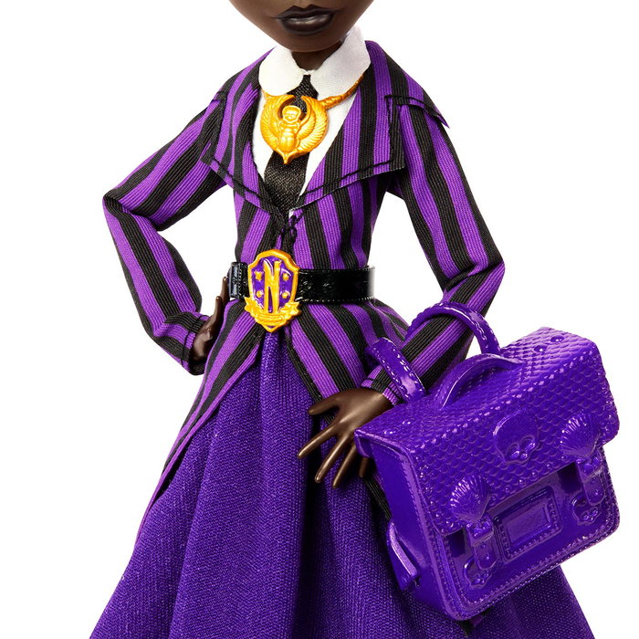 Monster High - Poupée Bianca Wednesday - Réf. Jdr71 - Poupée de collection Monster High avec uniforme de l'Académie Nevermore et accessoires - À partir de 6 ans