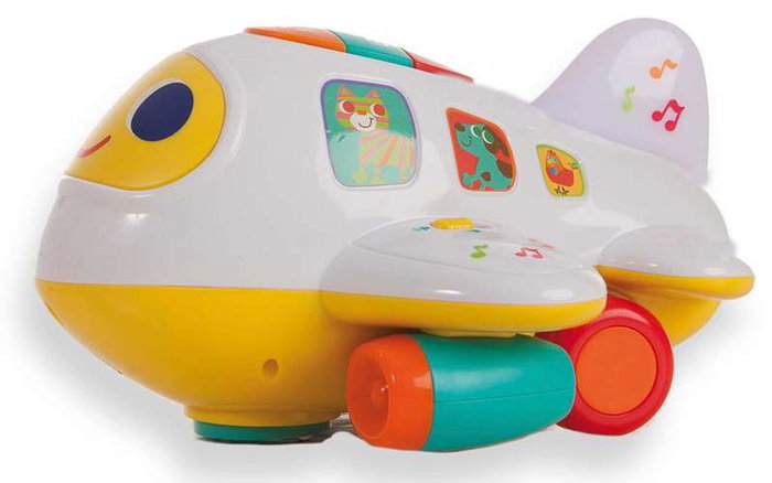 Creaciones Llopis - Avion d'apprentissage pour enfants à partir de 12 mois - Jouet en polyester 20x17x11 cm