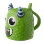 PUCKATOR Tasse 3D Monstre Monstarz Vert 550ml en Céramique, Non Lavable au Lave-Vaisselle et Micro-Ondes