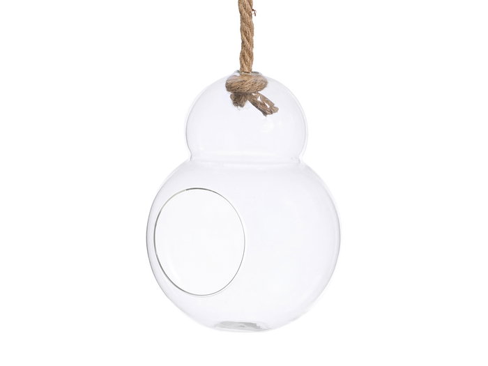 GIFTDECOR Vase Suspendu Double Boule avec Corde - Petit GIFTDECOR Vase Suspendu Double Boule avec Corde - Petit