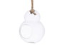 GIFTDECOR Vase Suspendu Double Boule avec Corde - Petit