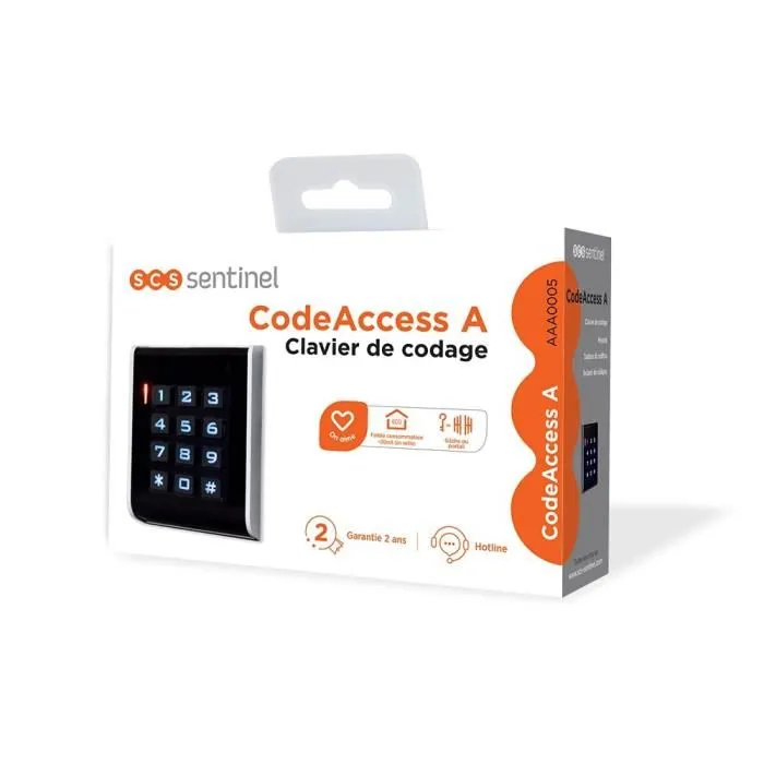 Scs Sentinel Clavier de codage CodeAccess filaire rétroéclairé 12V pour portail motorisé, jusqu'à 100 utilisateurs, avec avertisseur sonore et LED - Noir Scs Sentinel Clavier de codage CodeAccess filaire rétroéclairé 12V pour portail motorisé, jusqu'à 100 utilisateurs, avec avertisseur sonore et LED - Noir