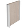 ALK Ensemble de 2 profilés de tirage Ateneo 2,75m pour portes d'armoire - Option finitions: argent mat, blanc mat, noir - Aluminium